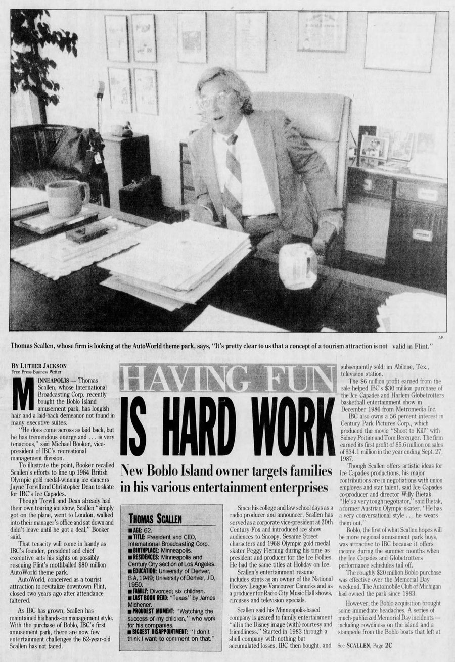 AutoWorld (Six Flags AutoWorld) - 1988 Article On Boblo And Autoworld (newer photo)